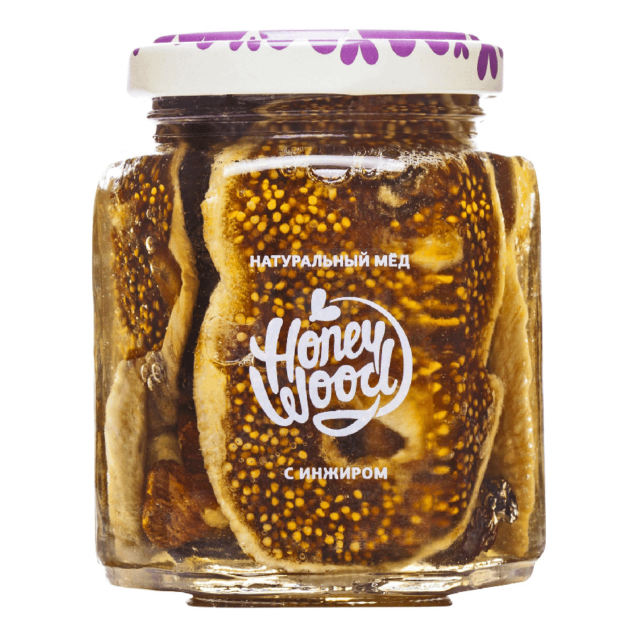 ЭЙСБЕР маркет-Мед Honey Wood акациевый с инжиром 250 г