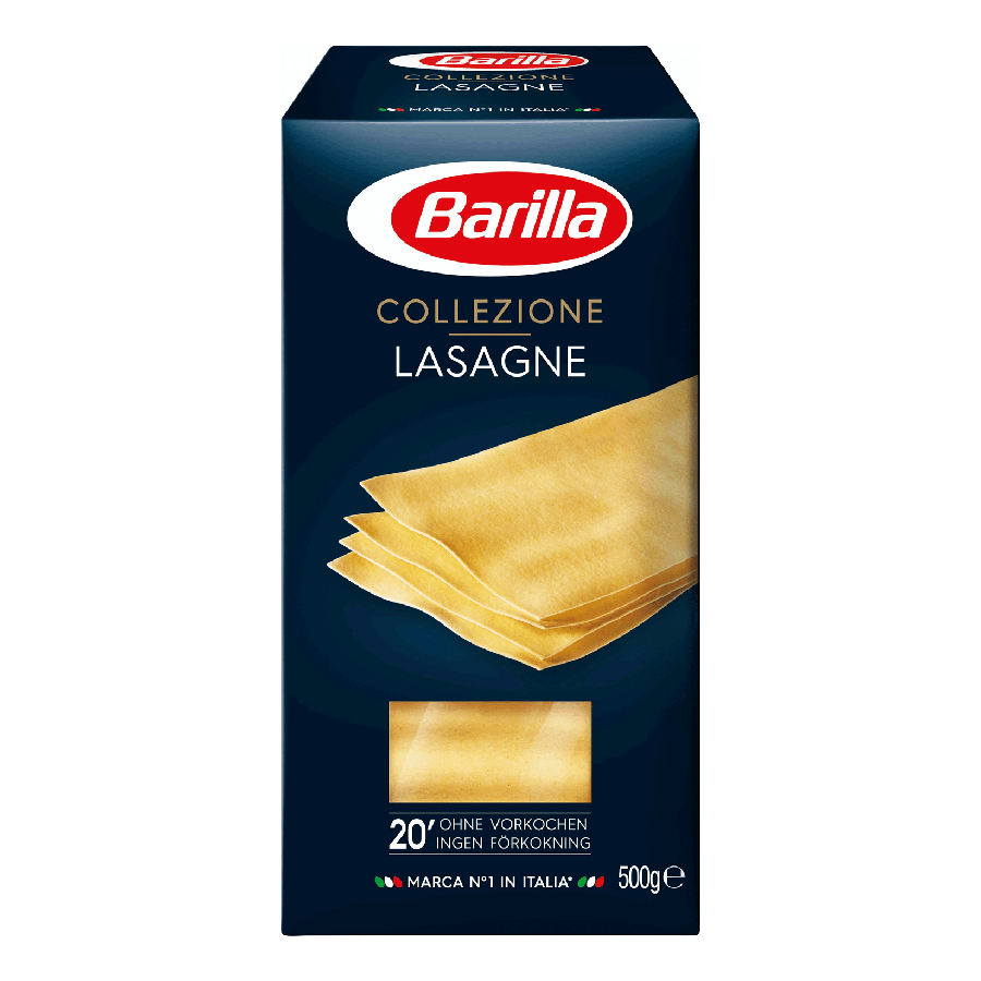 ЭЙСБЕР маркет-Макаронные изделия Barilla Lasagne Bolognese Лазанья 500 г