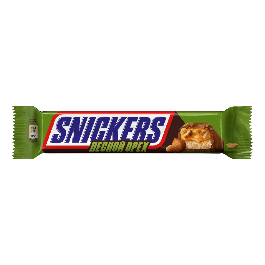 ЭЙСБЕР маркет-Шоколадный батончик Snickers с лесным орехом 81 г